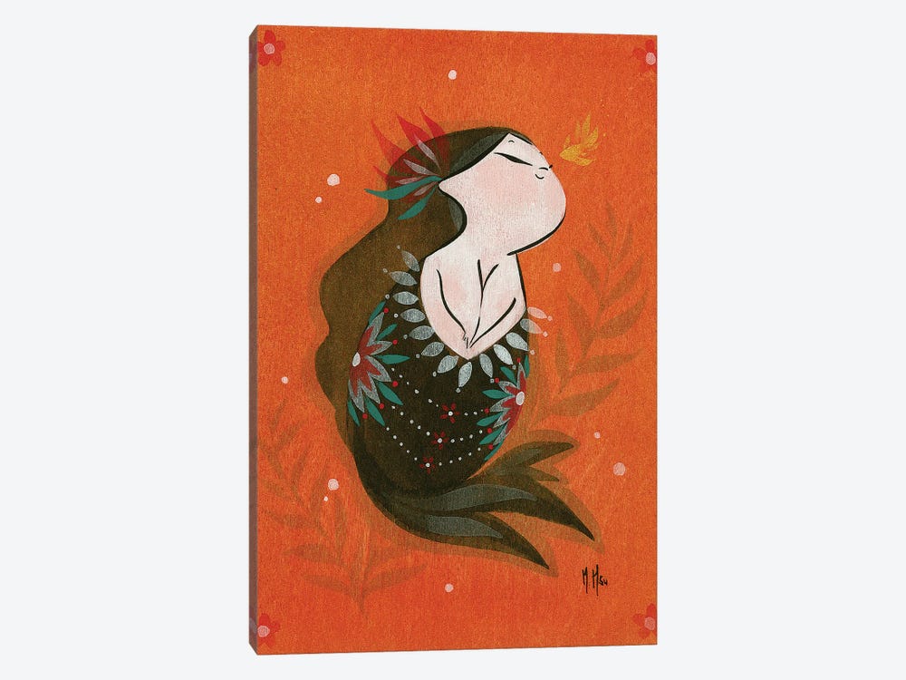 Goldfish Mermaid - Bubble Hope by Martin Hsu 1-piece Canvas Art Print