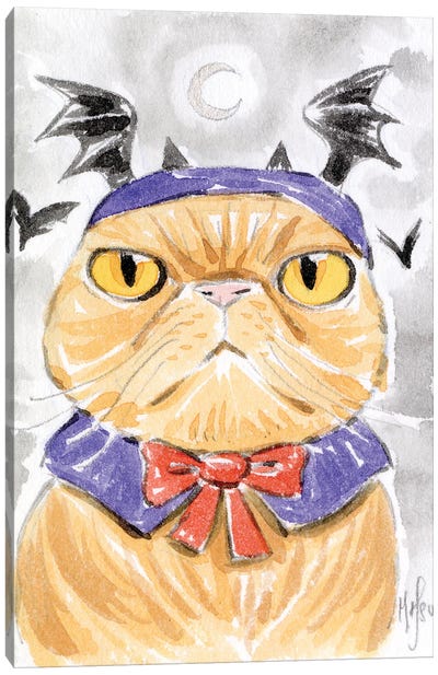 Cat - Dracula Canvas Art Print - Martin Hsu
