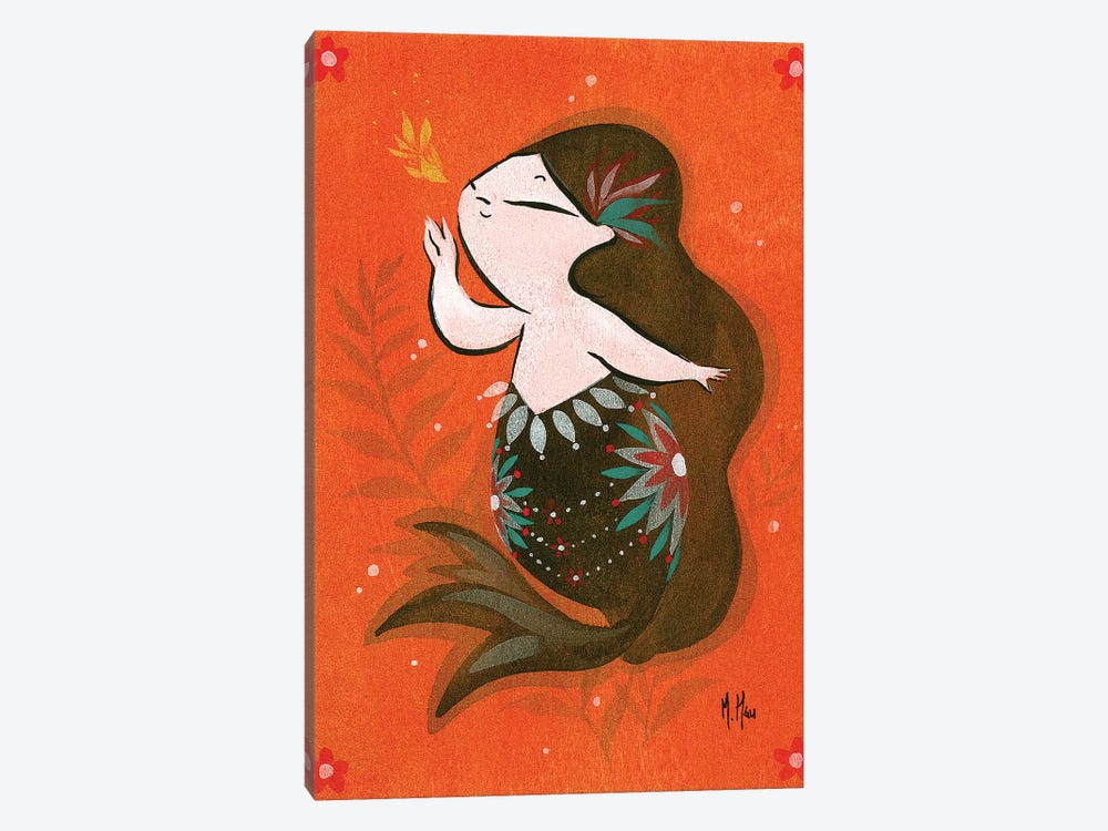 Goldfish Mermaid - Bubble Whisper by Martin Hsu 1-piece Canvas Artwork