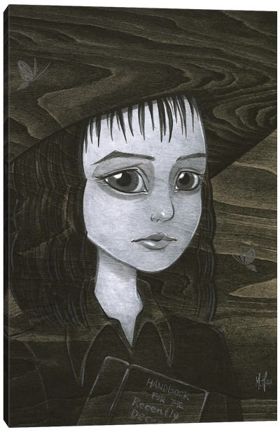 Lydia Deetz Canvas Art Print - Horror Movie Art