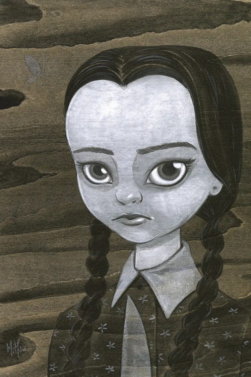 Wednesday Addams by Martin Hsu wall art