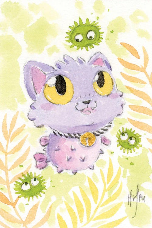 Puffer Fish Kitty by Martin Hsu wall art