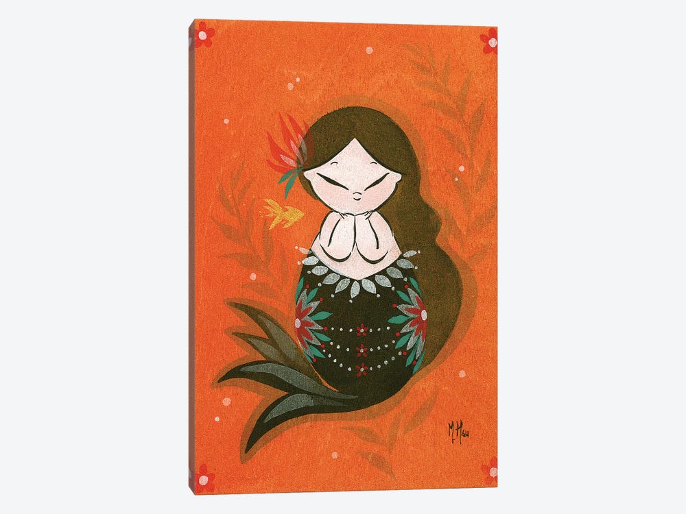 Goldfish Mermaid - Bubble Dream by Martin Hsu 1-piece Canvas Print