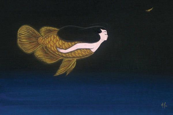 Martin Hsu: Gold Dragon Mermaid by Martin Hsu