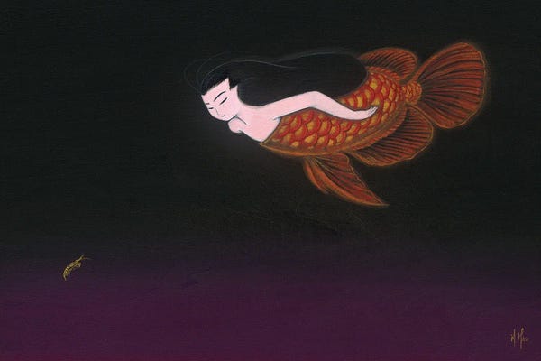 Martin Hsu: Red Dragon Mermaid by Martin Hsu