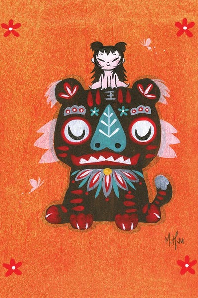 Year Of The Tiger, Peace by Martin Hsu art print