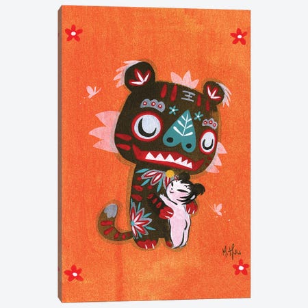 Year Of The Tiger, Hug Canvas Print #MHS175} by Martin Hsu Canvas Artwork