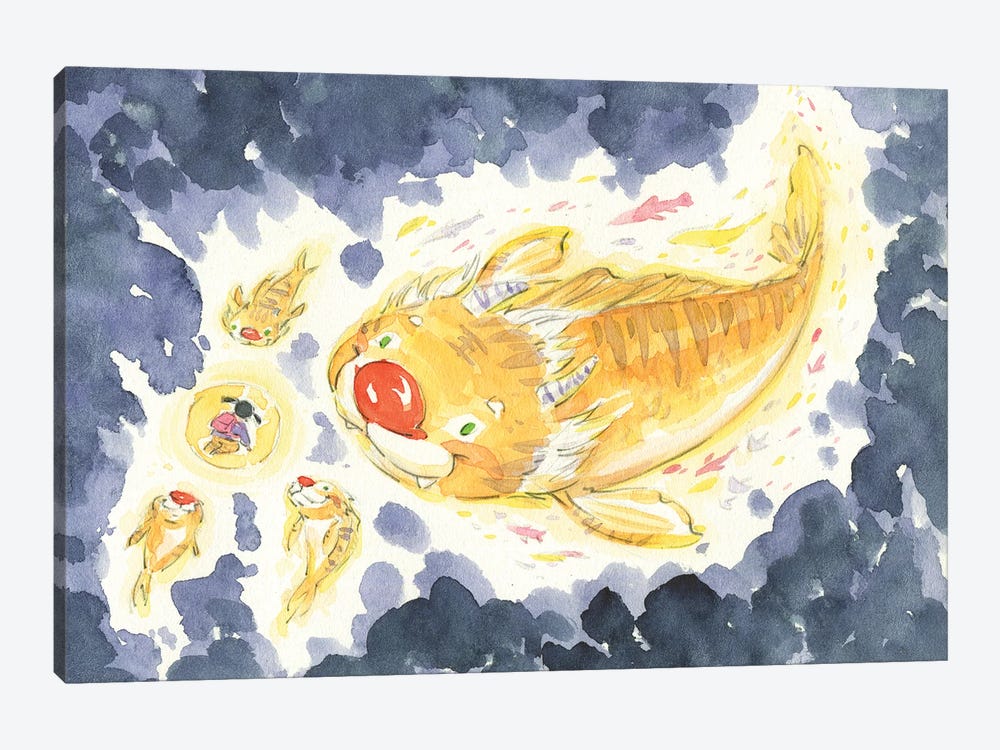 Tiger Koi Fish by Martin Hsu 1-piece Art Print
