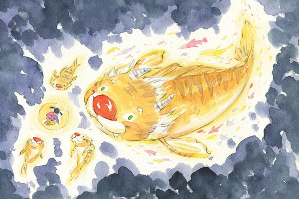 Martin Hsu: Tiger Koi Fish by Martin Hsu