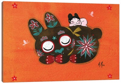 Rabbit Baby III Canvas Art Print - Chinese Décor