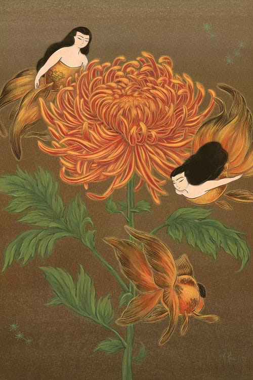 Goldfish Mermaids - Autumn Chrysanthemum