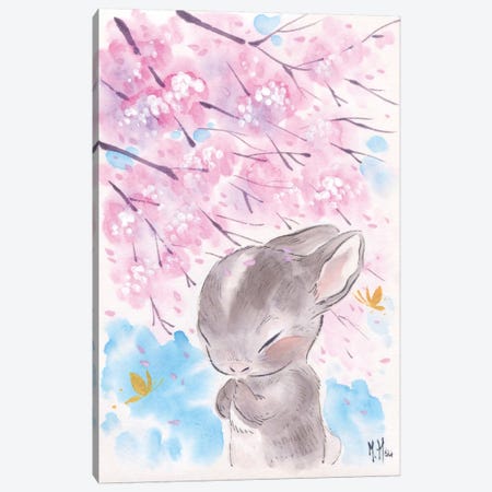 Cherry Blossom Wishes - Cottontail Canvas Print #MHS20} by Martin Hsu Canvas Artwork