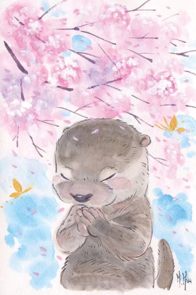 Blossoms: Cherry Blossom Wishes - Otter by Martin Hsu