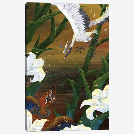 Righteous Crane Canvas Print #MHS26} by Martin Hsu Canvas Print
