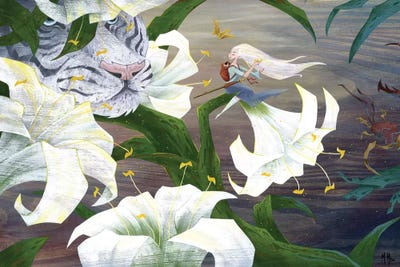 Vigilant Tiger by Martin Hsu art print