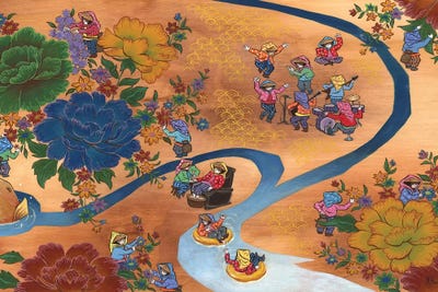 Peony - Koi by Martin Hsu art print