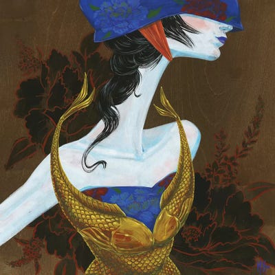 Peony Lady - Fighter by Martin Hsu canvas print