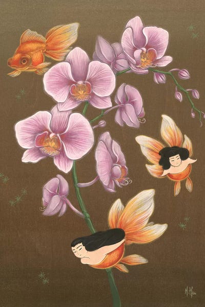 Martin Hsu: Goldfish Mermaids - Spring Orchids by Martin Hsu