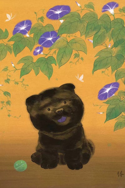 Martin Hsu: Chow and Morning Glories by Martin Hsu