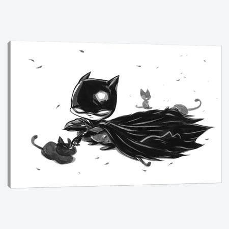 Bat Boy Cats Canvas Print #MHS47} by Martin Hsu Art Print