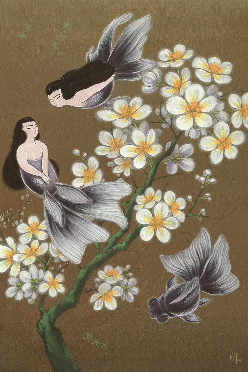 Goldfish Mermaids - Winter Plum Blossoms