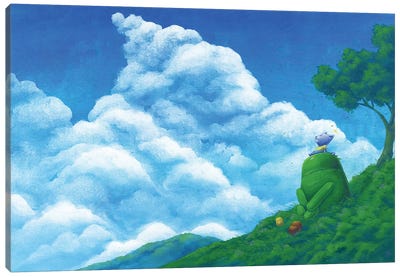 Robot Cloud Canvas Art Print - Martin Hsu