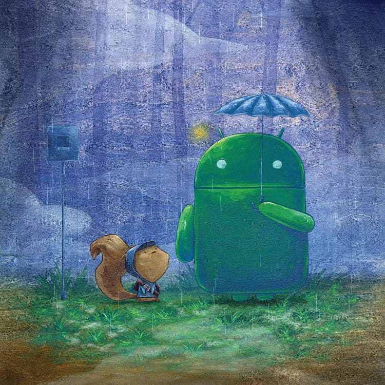Robot Rain  by Martin Hsu wall art