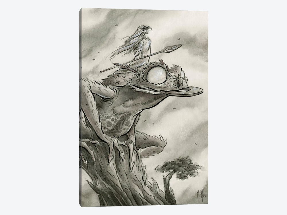 Spirit Animals - Toad by Martin Hsu 1-piece Canvas Print