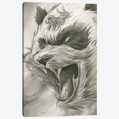 Spirit Animals - Panda Canvas Print #MHS65} by Martin Hsu Canvas Print