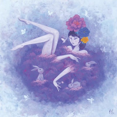 Flower Bath - Flutter by Martin Hsu art print