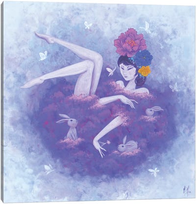 Flower Bath - Flutter Canvas Art Print