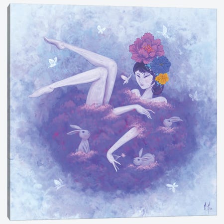 Flower Bath - Flutter Canvas Print #MHS79} by Martin Hsu Canvas Print