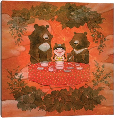 Three Bears Canvas Art Print - Martin Hsu