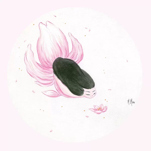 Martin Hsu: Goldfish Mermaid - Sakura Kiss by Martin Hsu