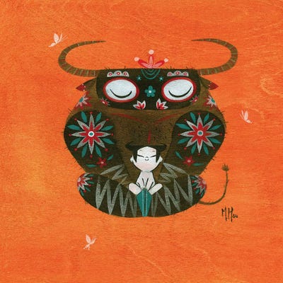 Minotaur by Martin Hsu canvas print