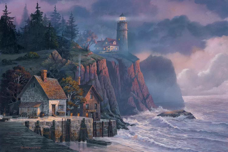 Harbor Light Hideaway by Michael Humphries wall art