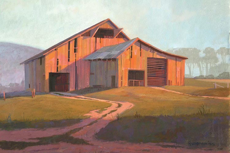 Sunset Barn by Michael Humphries wall art