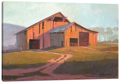 Sunset Barn Canvas Art Print - Michael Humphries