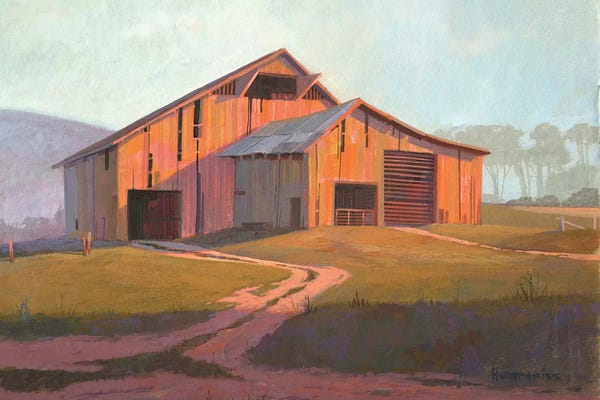 Michael Humphries: Sunset Barn by Michael Humphries