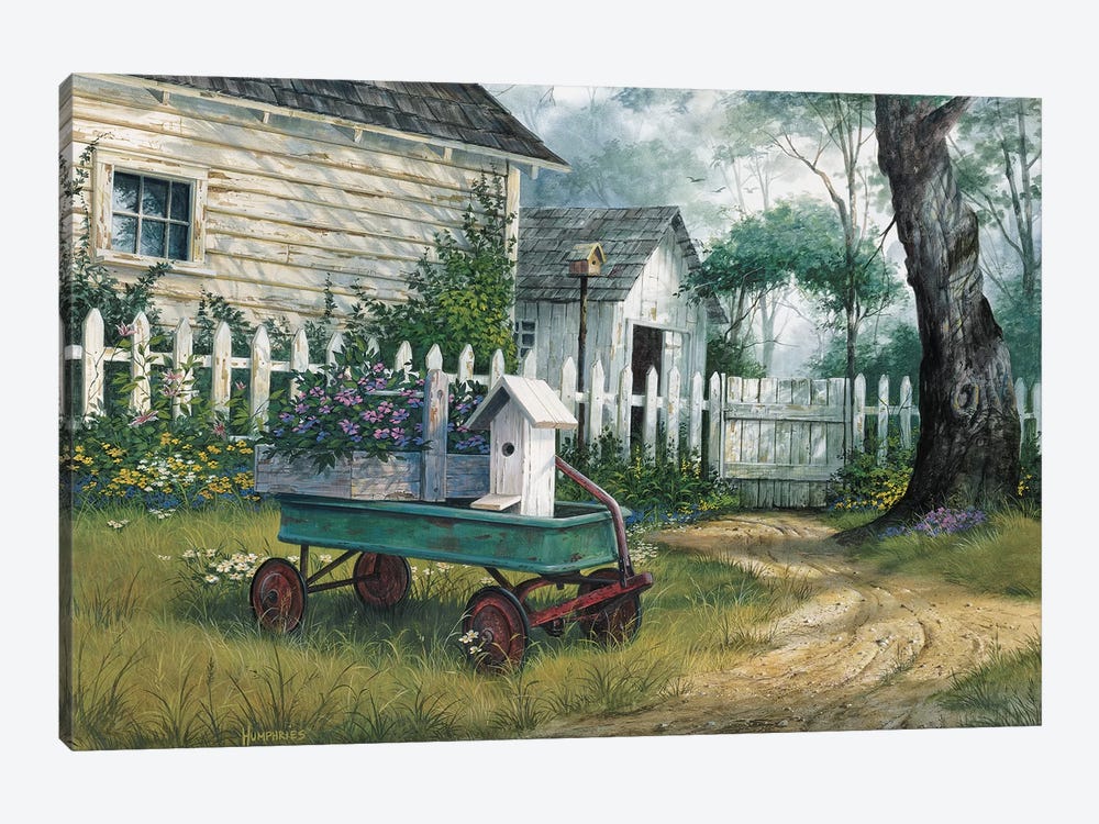 Antique Wagon by Michael Humphries 1-piece Canvas Art Print