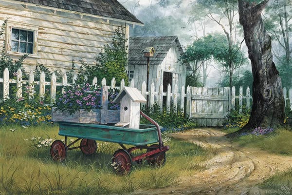 Michael Humphries: Antique Wagon by Michael Humphries