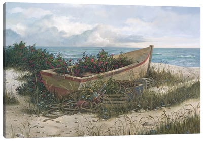 Buried Treasure Canvas Art Print - Rowboat Art