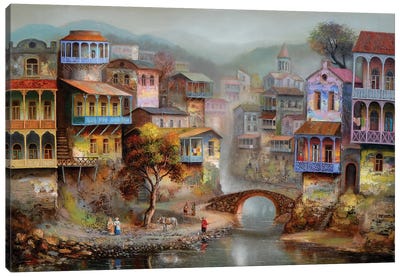 Tbilisi Canvas Art Print - Fine Art Meets Folk