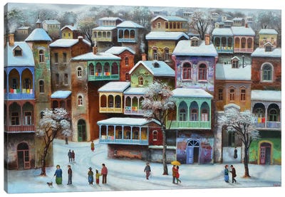 Tbilisi Winter Canvas Art Print - Georgia (Europe)