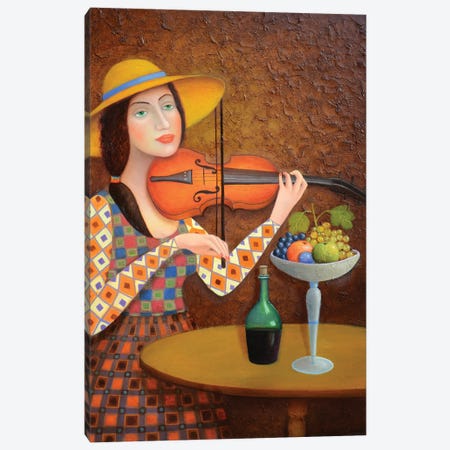 Violinist Canvas Print #MHV20} by David Martiashvili Art Print