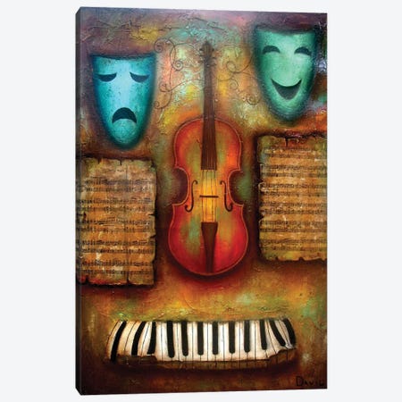 Theater And Music Canvas Print #MHV25} by David Martiashvili Canvas Artwork