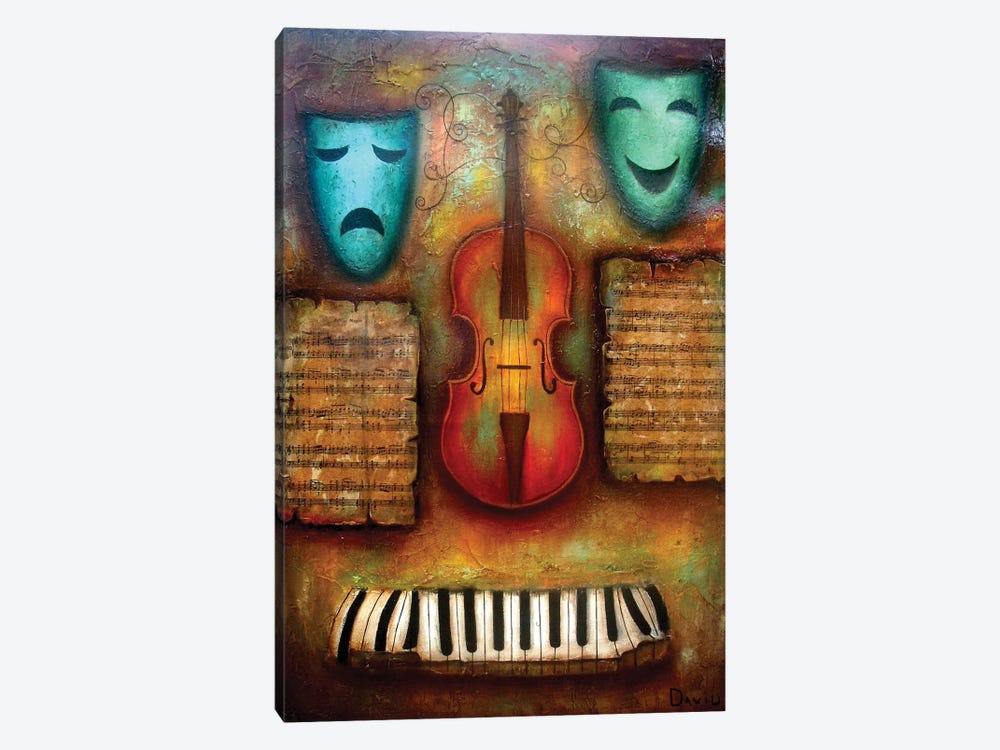 Theater And Music by David Martiashvili 1-piece Canvas Wall Art