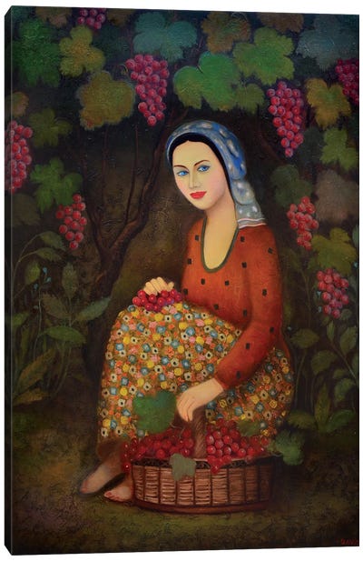 Autumn Grapes Canvas Art Print - David Martiashvili