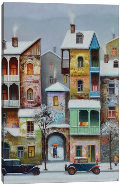 Old Tbilisi Canvas Art Print - David Martiashvili