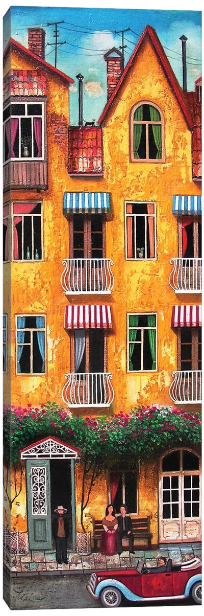 Yellow House Canvas Art Print - David Martiashvili